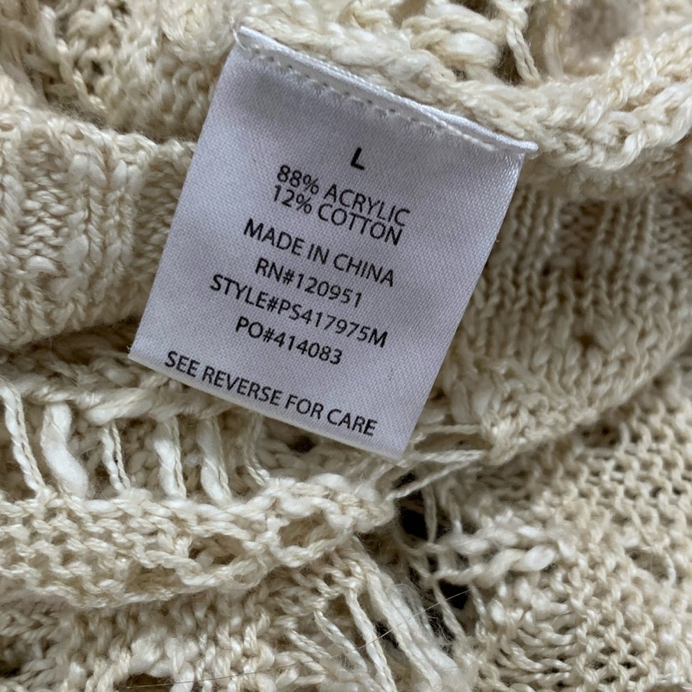 Knit Tank Top with 3/4 Sleeve Cardigan Cover - Picture 6 of 10